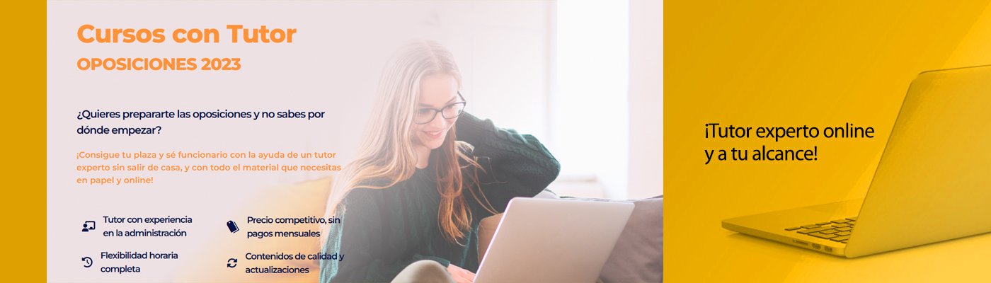 Cursos con Tutor, Oposiciones 2023