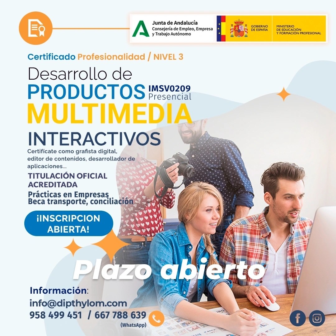  IMSV0209 - DESARROLLO DE PRODUCTOS AUDIOVISUALES MULTIMEDIA INTERACTIVOS